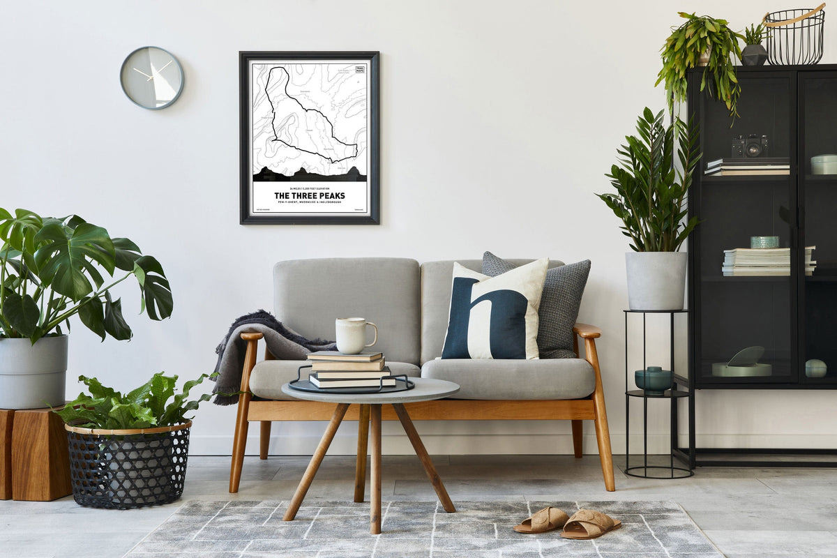 Yorkshire Three Peaks Challenge - White - TrailMaps