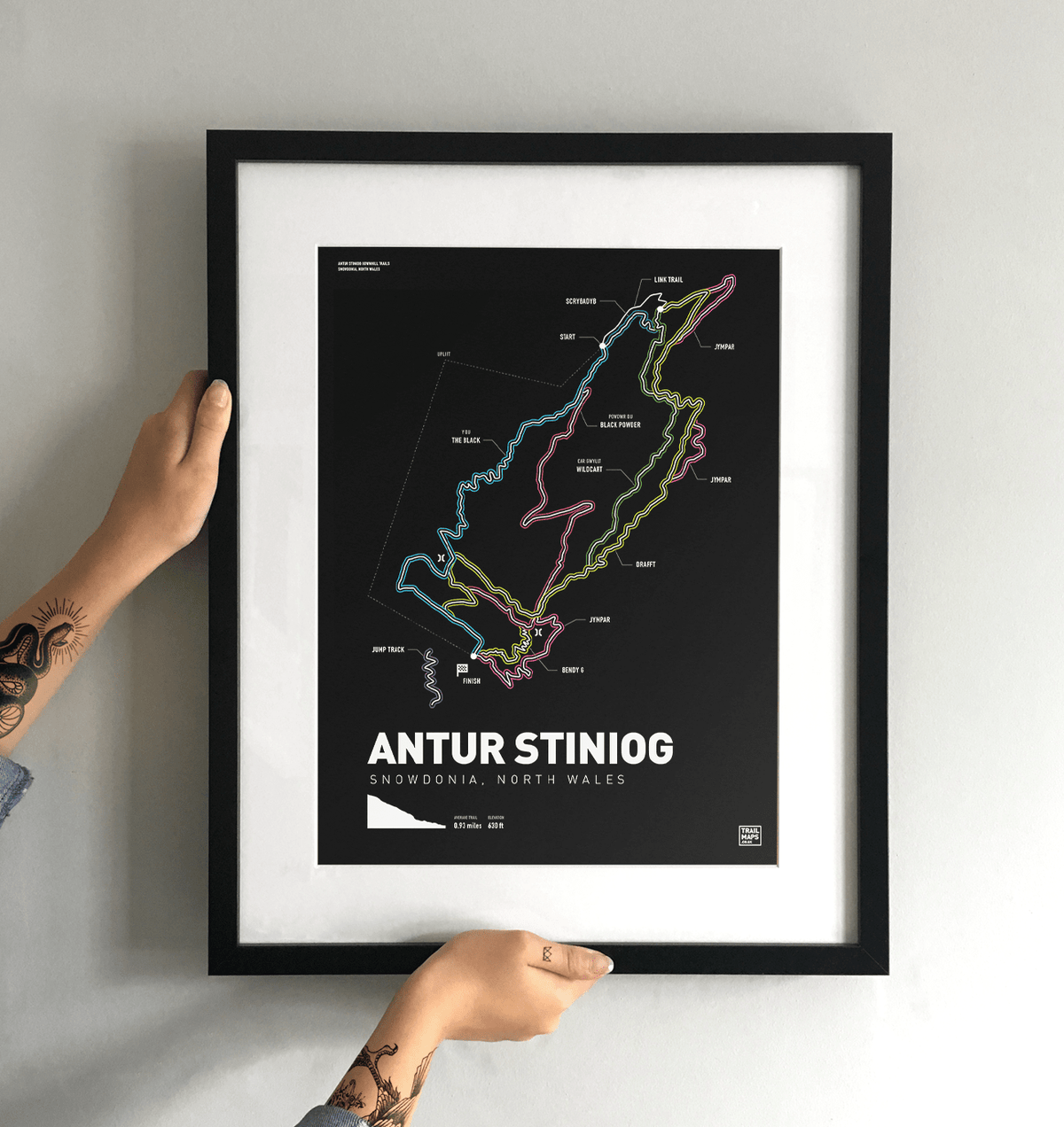 Antur Stiniog Art Print - TrailMaps.co.uk