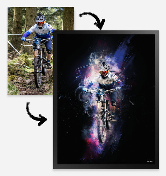 Mountainbike-Foto-Retusche-Grafik