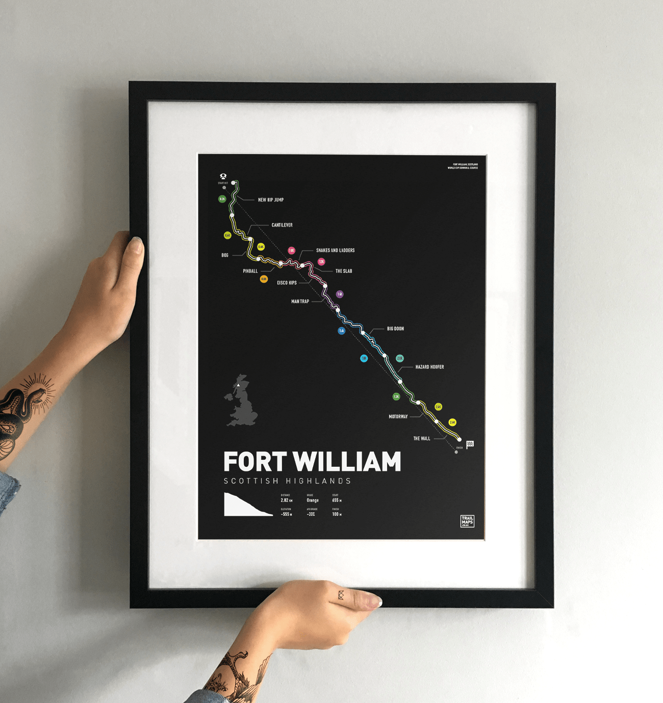 Fort William World Cup Art Print - TrailMaps.co.uk