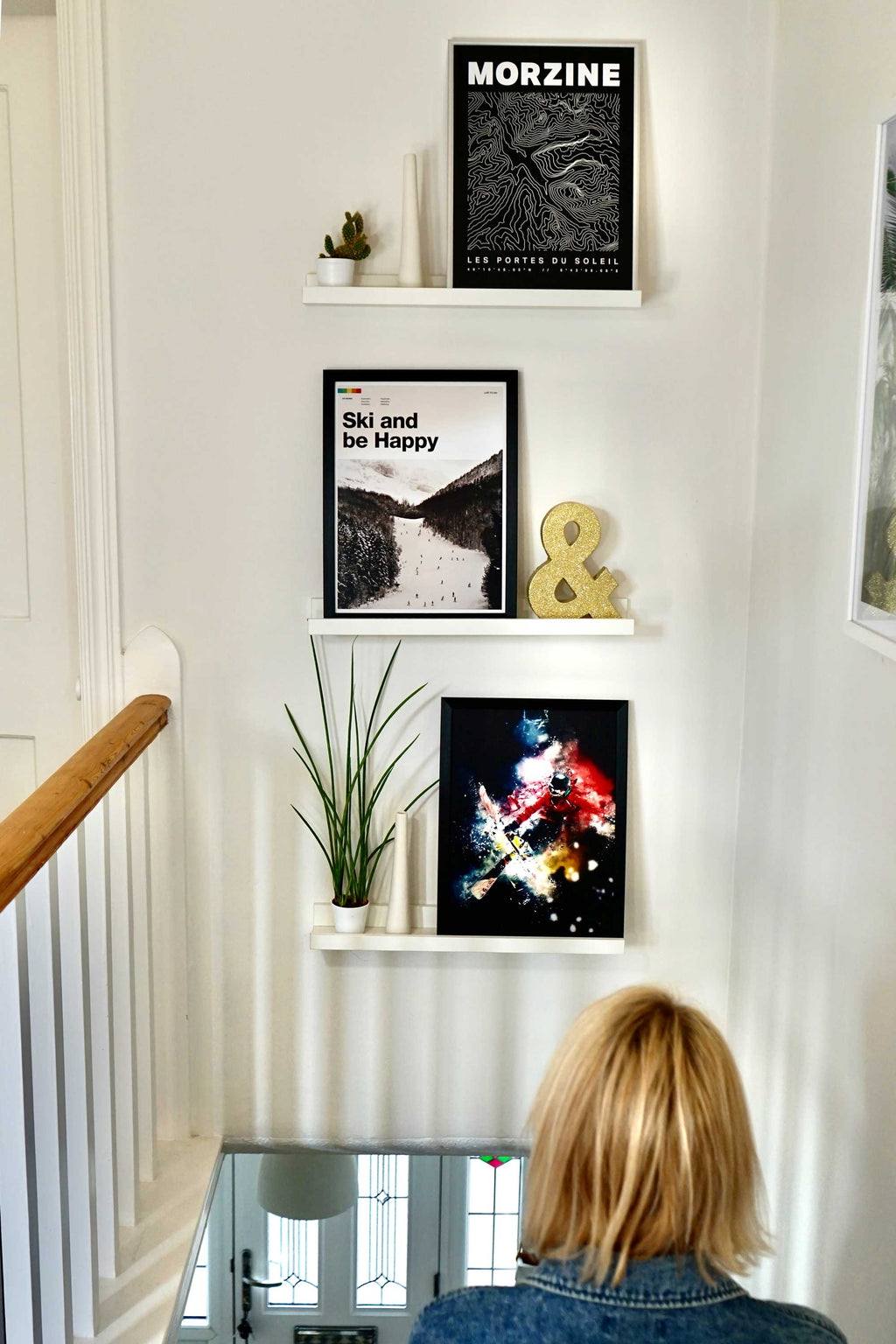 Ski and Be Happy Art Print - TrailMaps