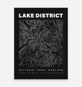 Lake District National Park Contours Art Print - TrailMaps