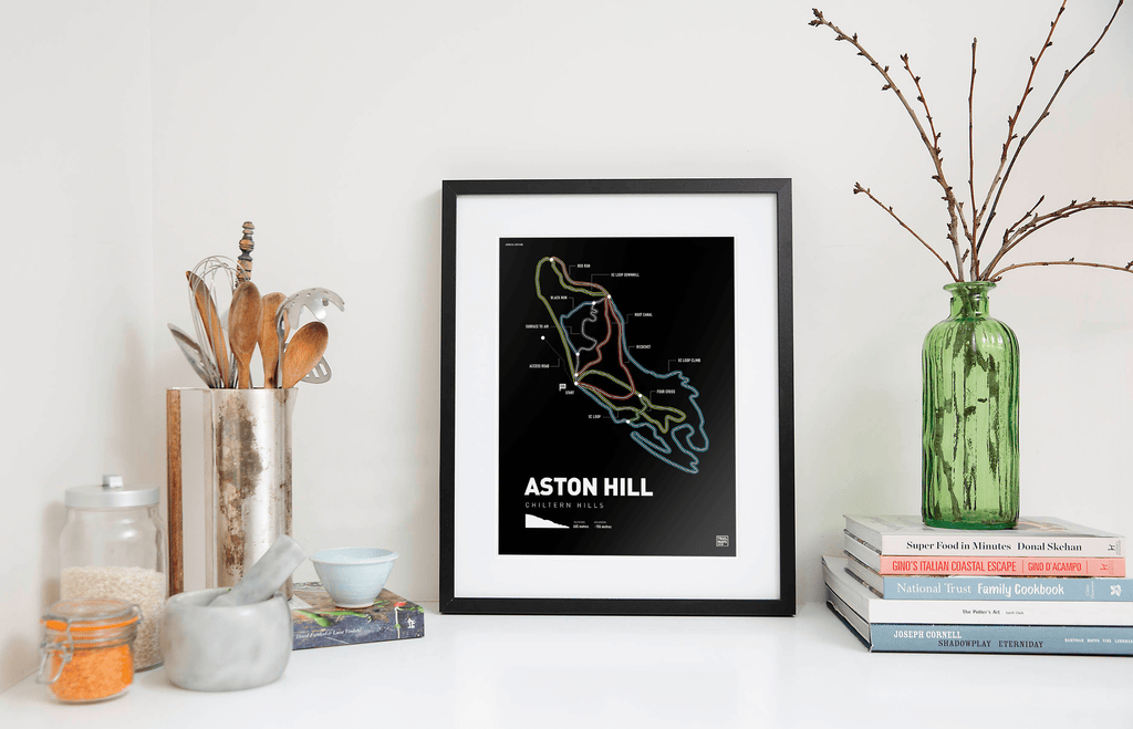 Aston Hill Bike Park Art Print - TrailMaps