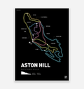 Aston Hill Bike Park Art Print - TrailMaps