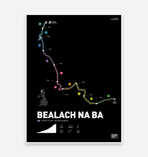 Bealach Na Ba Art Print - TrailMaps.co.uk