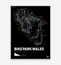 Bike Park Wales Art Print - TrailMaps