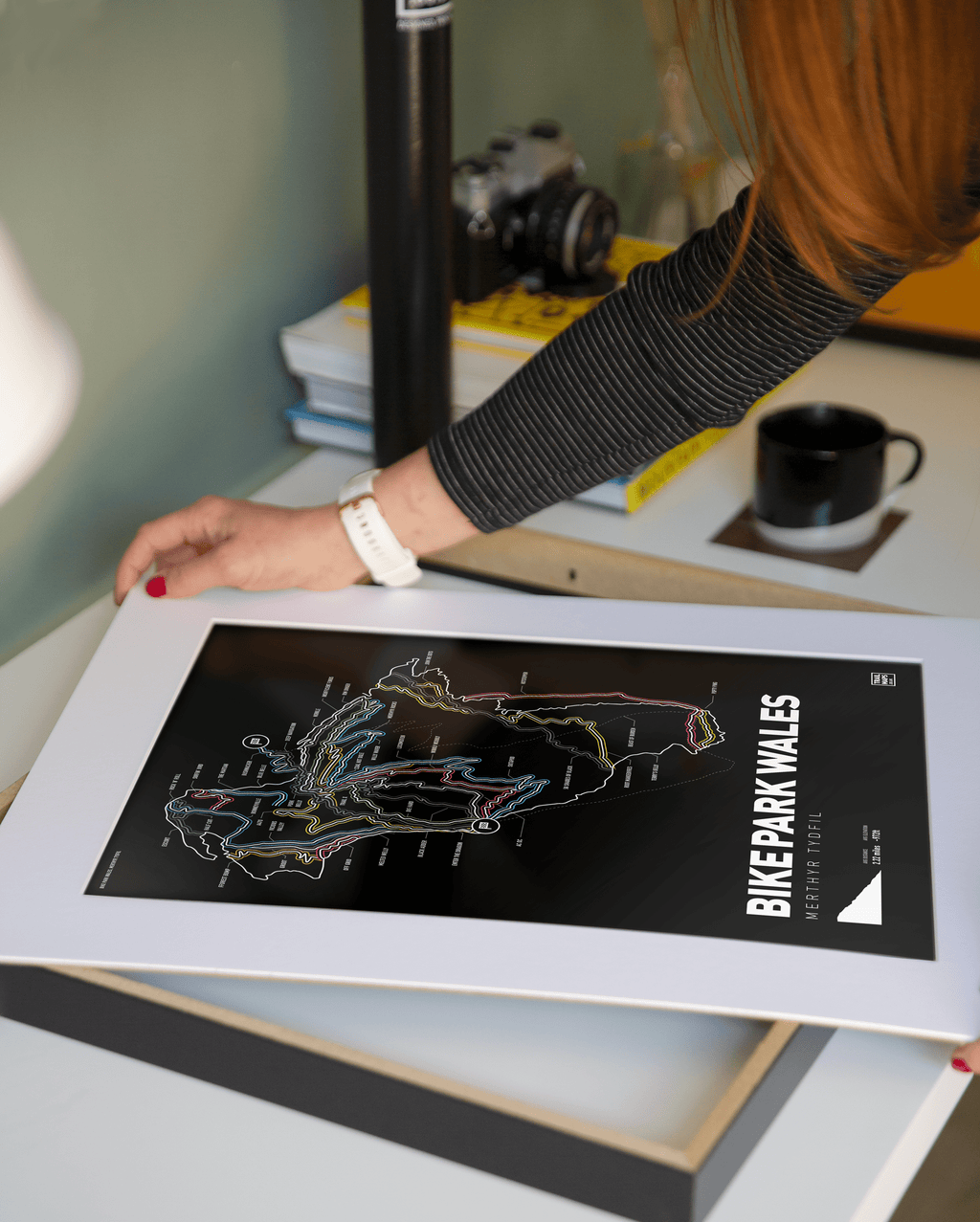 Bike Park Wales Art Print - TrailMaps