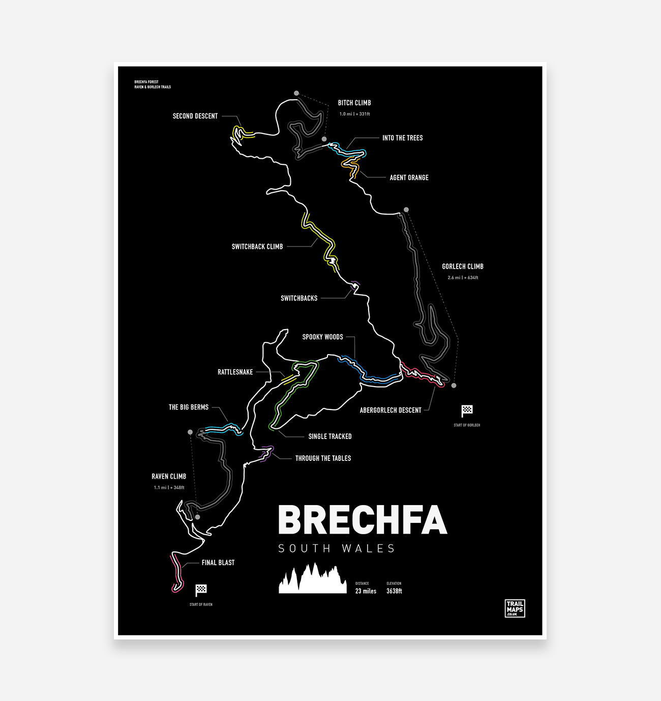 Brechfa Forest - TrailMaps.co.uk