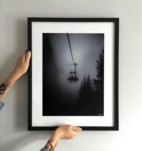 Chair Lifts - MTB Art Print - TrailMaps