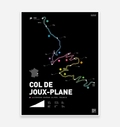 Col De Joux-Plane Art Print - TrailMaps.co.uk