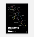 Dalbeattie Art Print - TrailMaps.co.uk