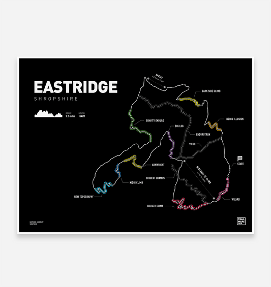Eastridge Trail Map Print - TrailMaps.co.uk