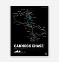 Cannock Chase Follow the Dog & The Monkey Art Print - TrailMaps