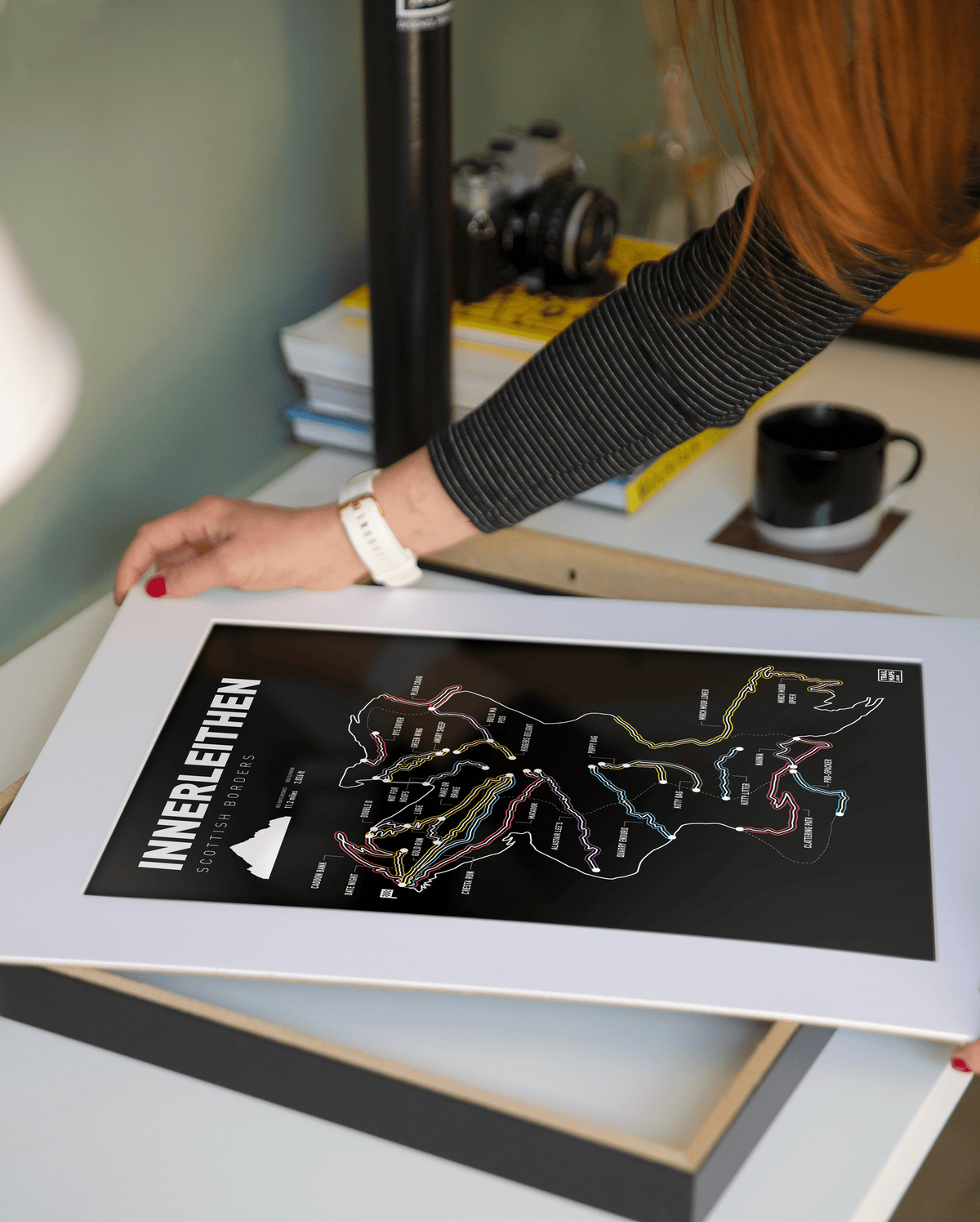 Innerleithen Art Print - TrailMaps