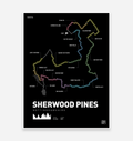 Sherwood Pines Kitchener Trail MTB Art Print - TrailMaps