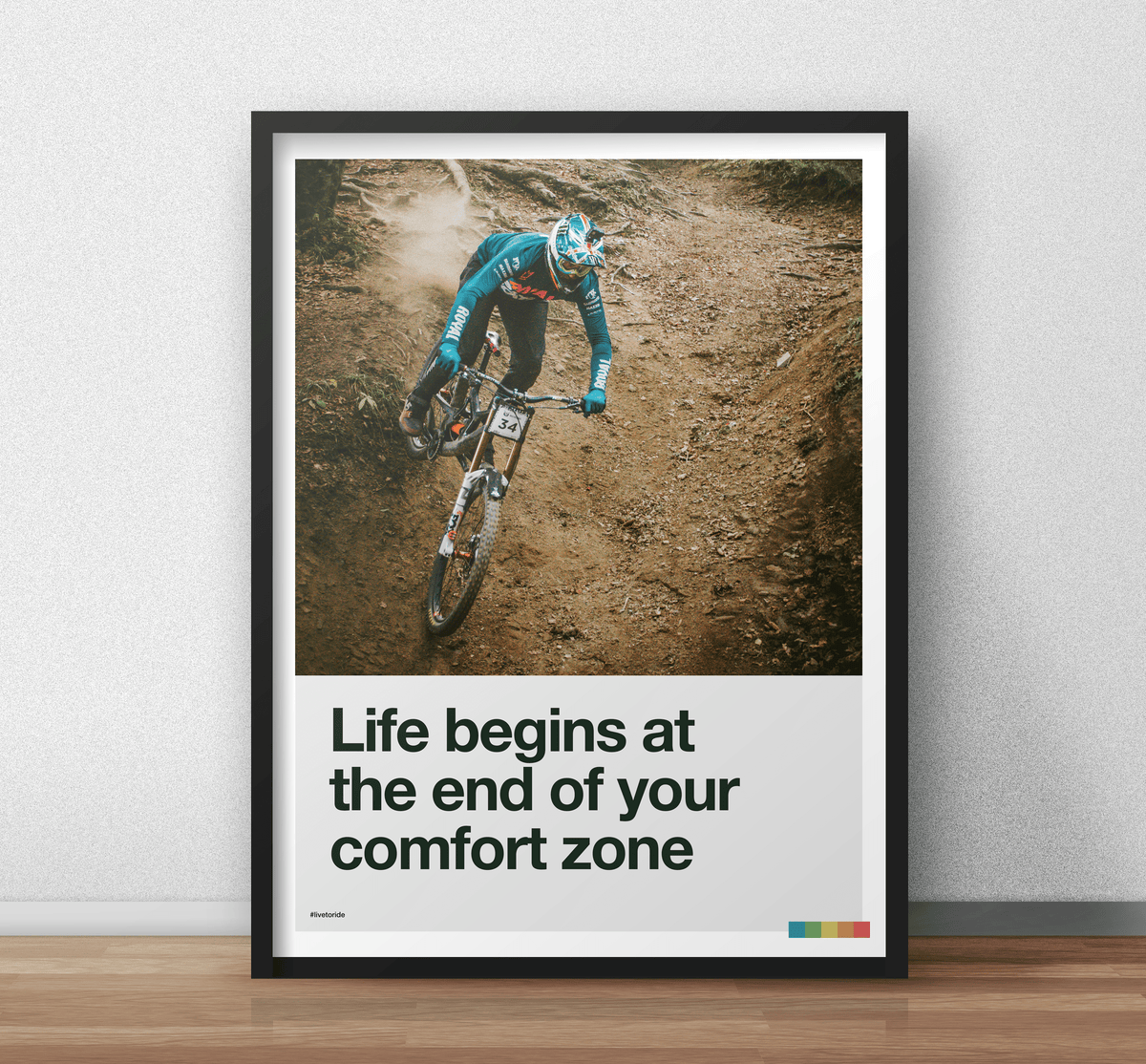 Life Begins at the End of Your Comfort Zone - Steve Peat Art Print - TrailMaps