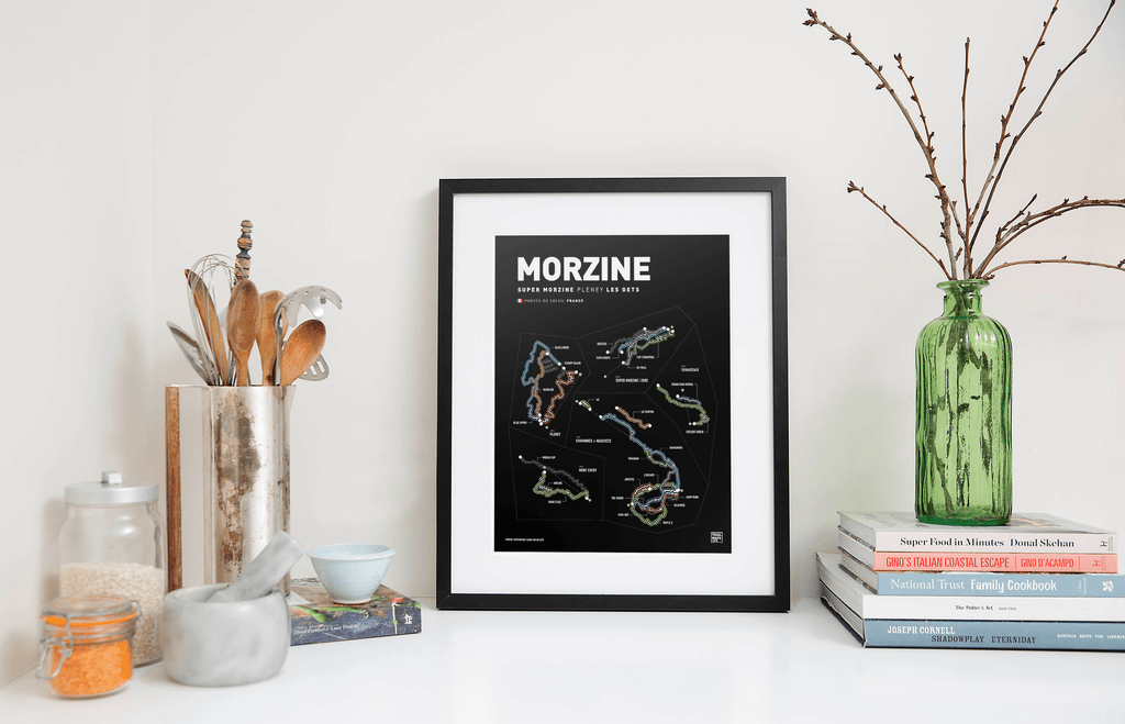 Morzine & Les Gets Art Print - TrailMaps