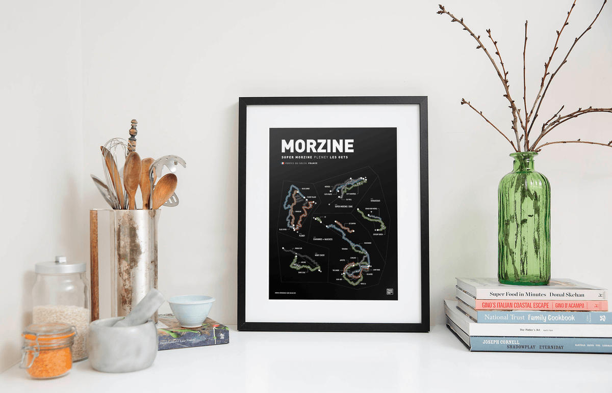Morzine & Les Gets Art Print - TrailMaps