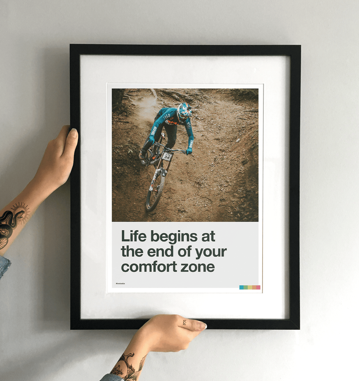 Life Begins at the End of Your Comfort Zone - Steve Peat Art Print - TrailMaps