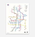 Mountain Bike Map of Britain - White - TrailMaps