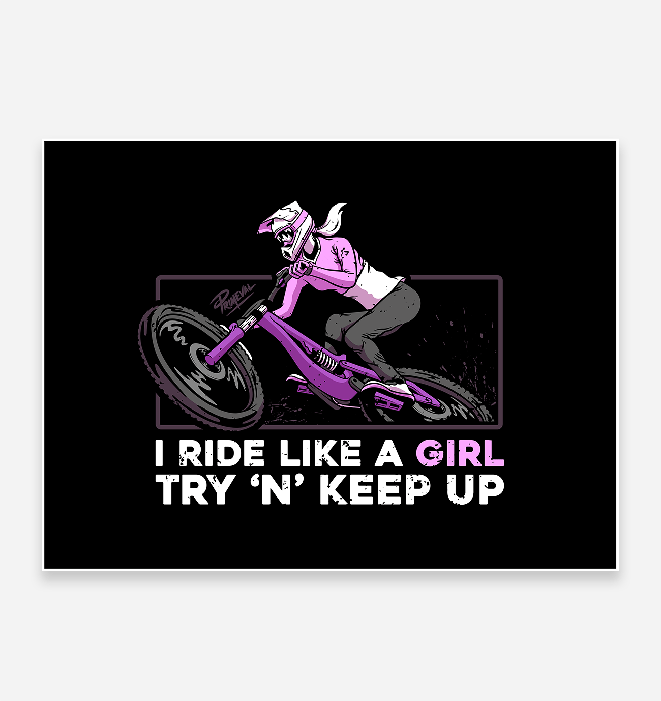Ride Like a Girl' Art Print
