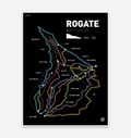Rogate Bike Park Art Print - TrailMaps