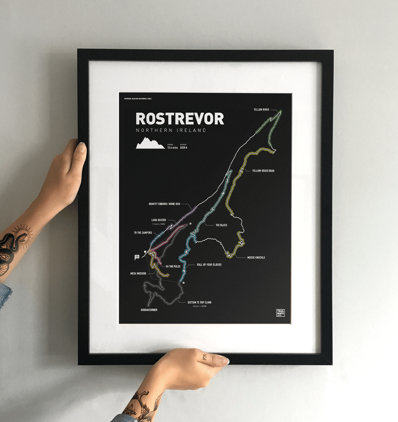 Rostrevor Art Print - TrailMaps.co.uk