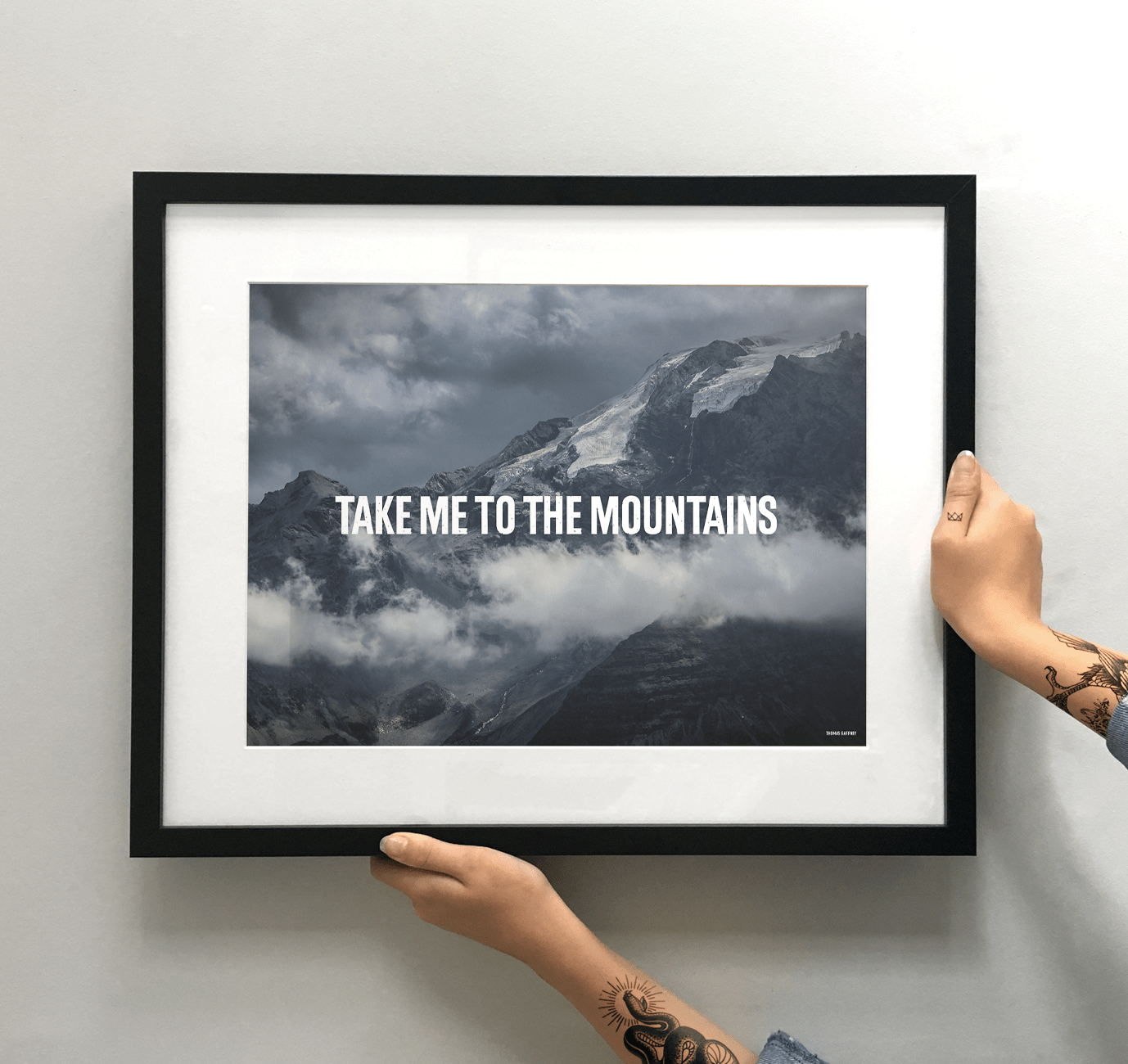 Take me to the Mountains Art Print - TrailMaps.co.uk