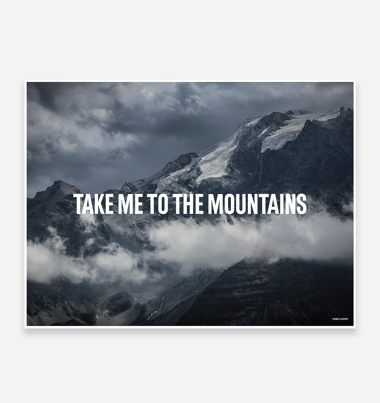 Take me to the Mountains Art Print - TrailMaps.co.uk
