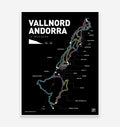 Vallnord Andorra Art Print - TrailMaps