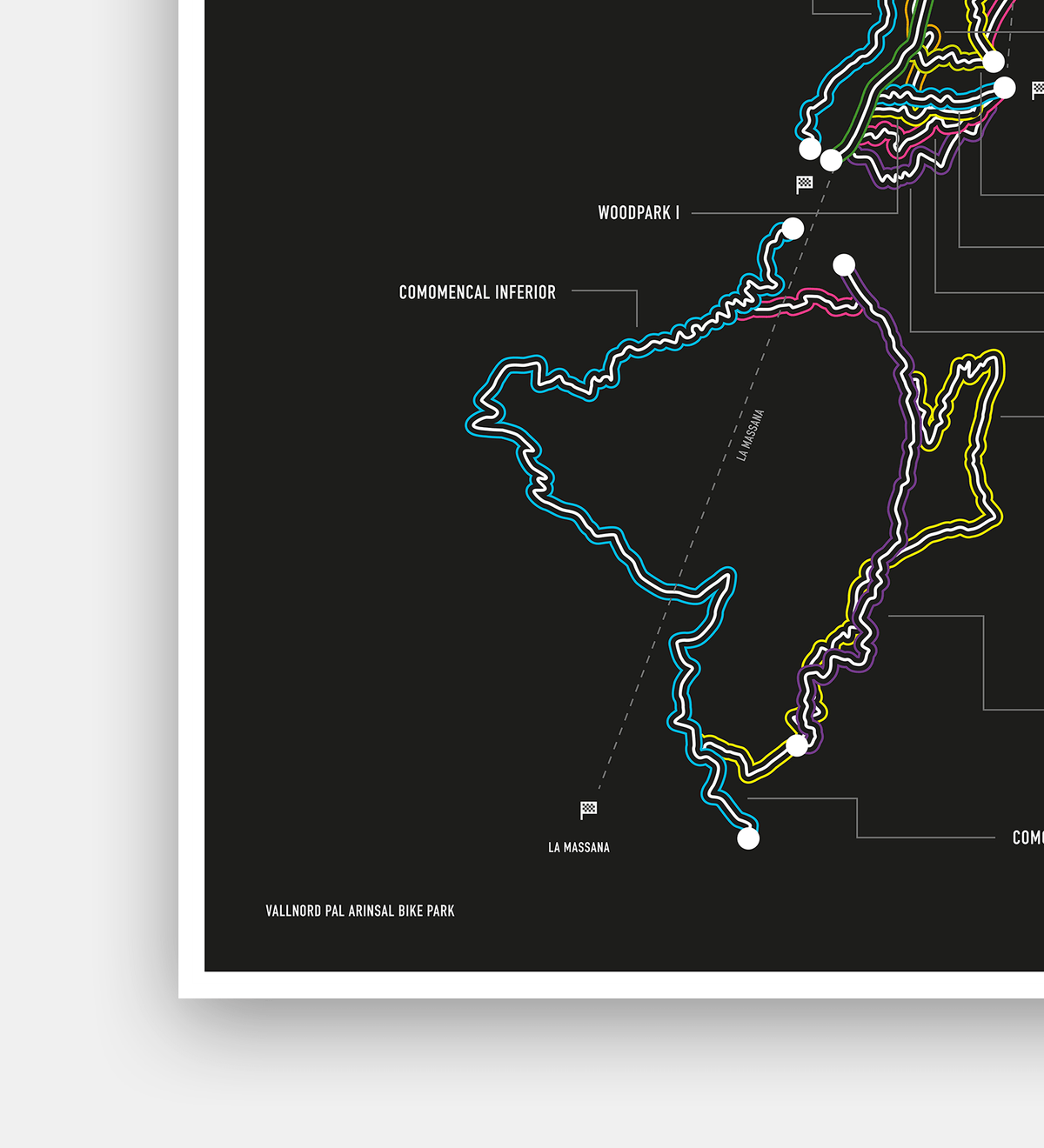 Vallnord Andorra Art Print - TrailMaps