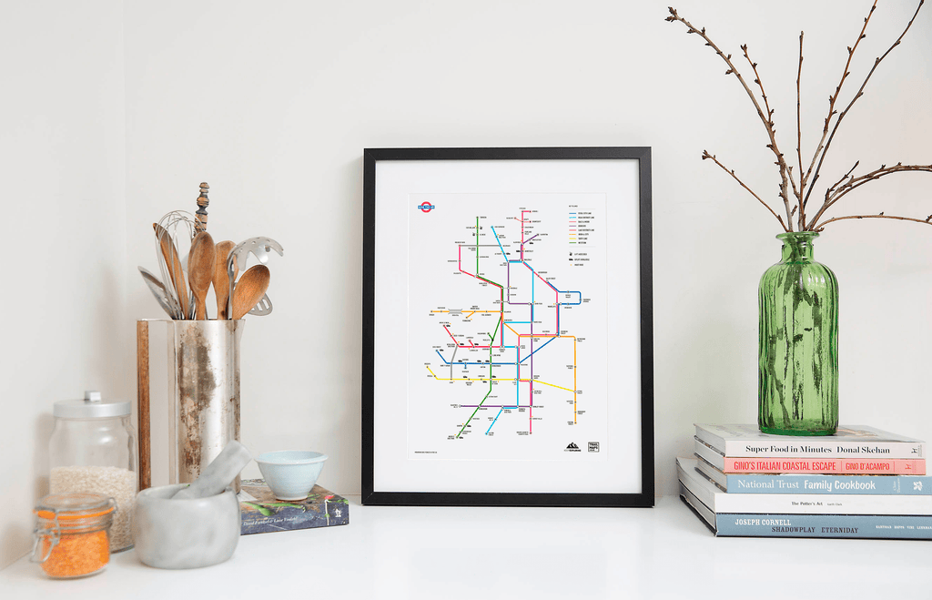 Mountain Bike Map of Britain - White - TrailMaps
