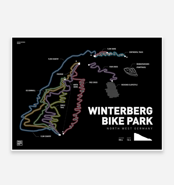 Winterberg Bike Park Art Print – TrailMaps